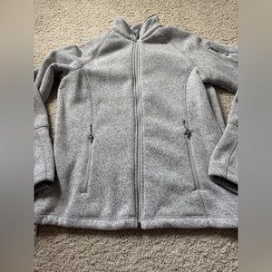 Storm creek gray full zip fleece jacket Breckenridge Large
